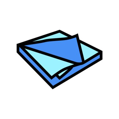 El rengi ikon çizimi temizleme için peçete bezi