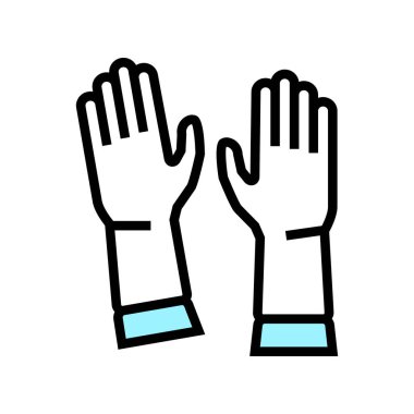 Renk simgesi çizimi için eldiven