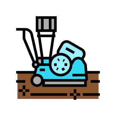 dustless sanding equipment color icon vector illustration clipart