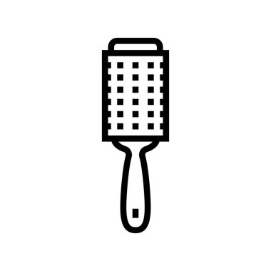 Oda tutma satırı ikon vektör illüstrasyonu için fırçayı kullan