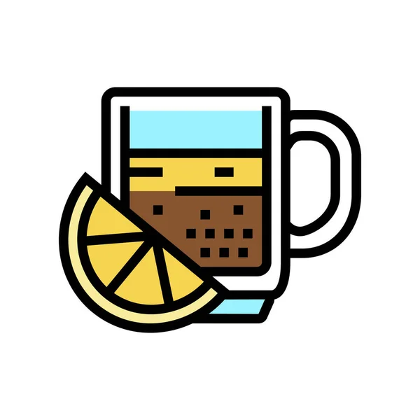 Italian coffee color icon vector illustration — стоковый вектор