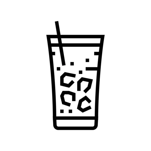 Fredo coffee line icon vector illustration — Stockvektor