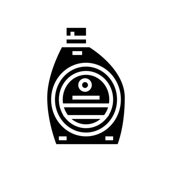 Detergente para el lavado y limpieza icono glifo vector ilustración — Vector de stock