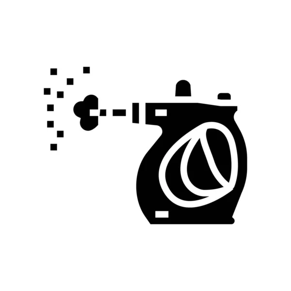 Reinigung elektronischer Geräte Glyphensymbol Vektor Illustration — Stockvektor
