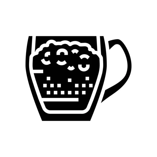 Raf coffee glyph icon vector illustration —  Vetores de Stock