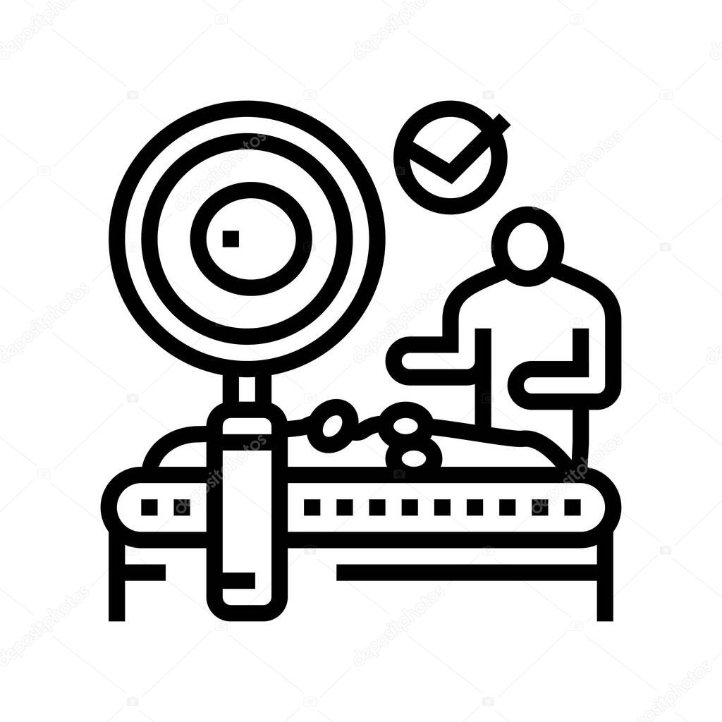 quality control olive production line icon vector illustration