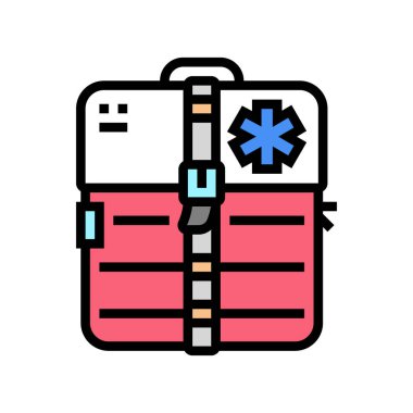 tıbbi teçhizat renk vektör illüstrasyonu