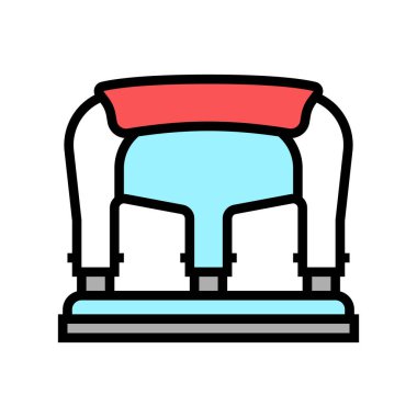 üç delikli punç renk vektör çizimi