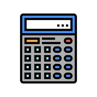 Renk simgesi çizimi için hesap makinesi dijital aygıtı