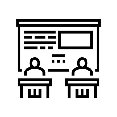 akademik küçük çizgi vektör çizimi