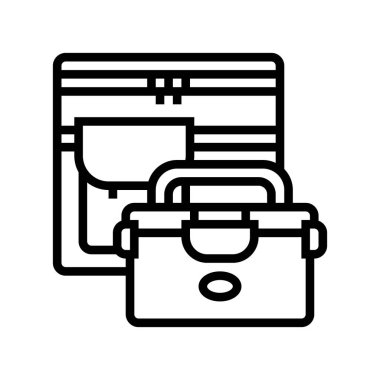 Beslenme kutusu simgesi vektör illüstrasyonu