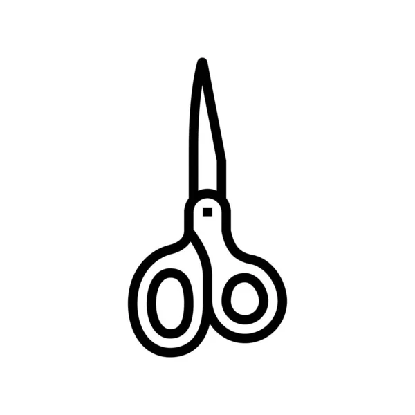 Scissors stationery equipment line icon vector illustration — Stock Vector