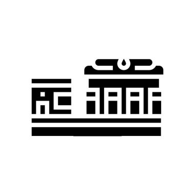 Petrol istasyonu sembolü vektör illüstrasyonu