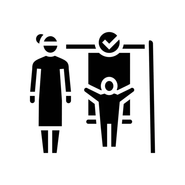 Cuidado fuera de casa glifo icono vector ilustración — Vector de stock