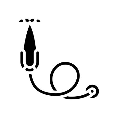 stetoskop tıbbi sembol vektör çizimi