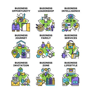 iş simgesi vektör illüstrasyonu