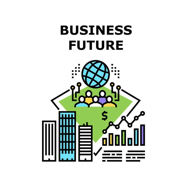 Επιχειρηματικό μέλλον εικονίδιο διανυσματική απεικόνιση — Διανυσματικό Αρχείο