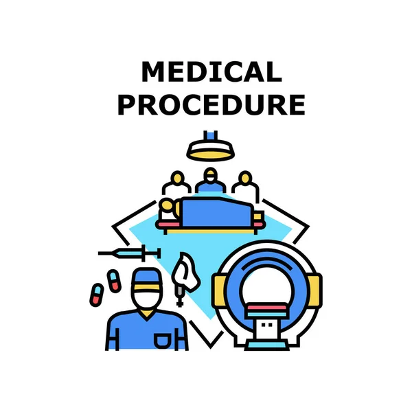 Icono de procedimiento médico vector ilustración — Vector de stock