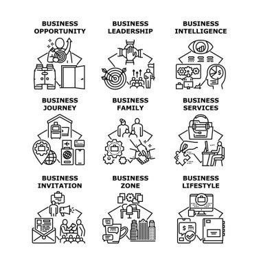 iş simgesi vektör illüstrasyonu
