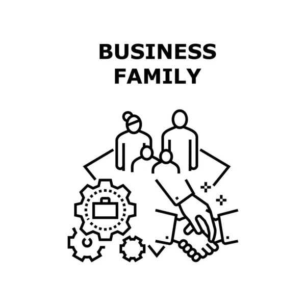 Icono de la familia de negocios vector ilustración — Vector de stock