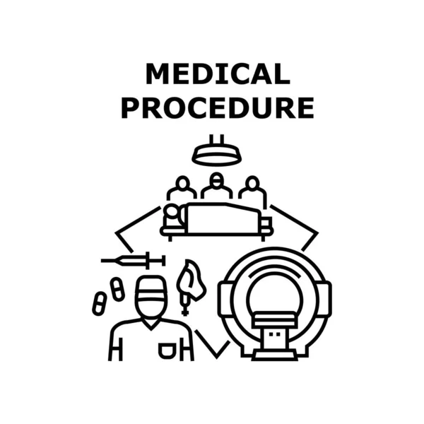 Icono de procedimiento médico vector ilustración — Archivo Imágenes Vectoriales