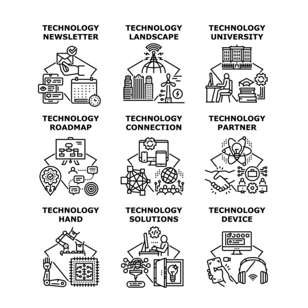 Technologie Symbol Vektor Illustration — Stockvektor