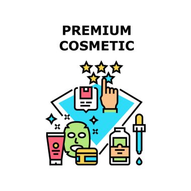 Premium Kozmetik Vektör Renk Çizimi