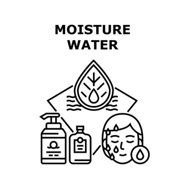 Nem Su Vektörü Siyahi Resimleri Algılıyor