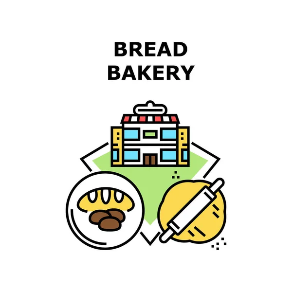 Bakery Bread Vector Concept Color Illustration — Stock Vector