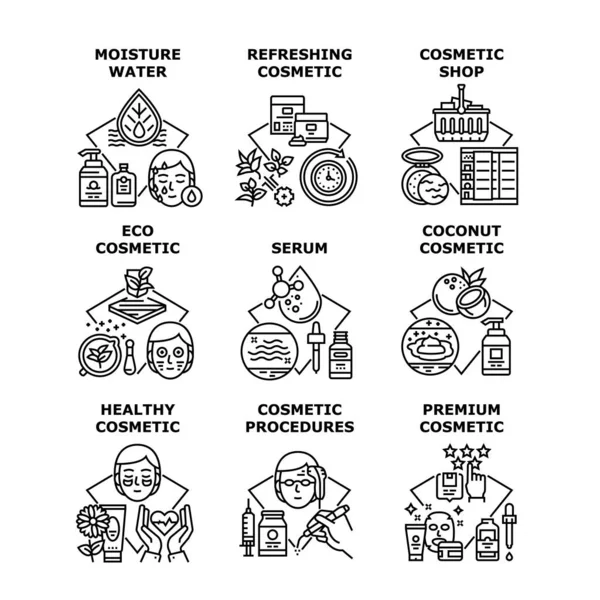 Premium Kozmetik Set Simgesi Vektör Resimleri