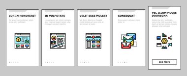 Üyelik Pazarlama ve Ticaret Simgeleri Vektörü Ayarladı