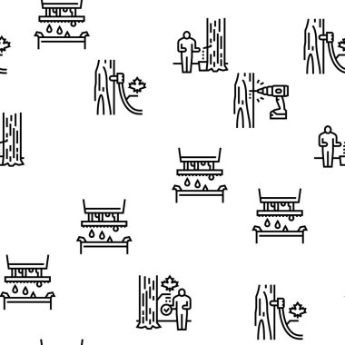 Akçaağaç şurubu Lezzetli Sıvı Vektörü Kusursuz Desen