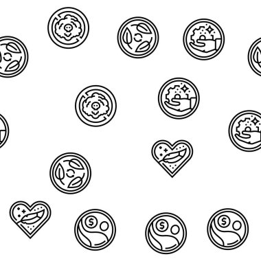 Eko Kozmetik Organik ve Biyolojik Vektör Kusursuz Desen