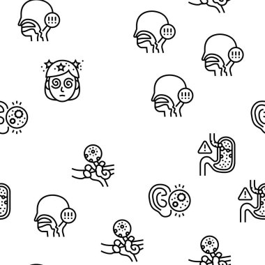 Otorhinolaryngology Tedavi Vektörü Kusursuz Desen