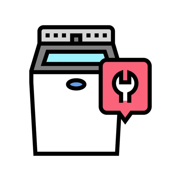 Ice maker repair color icon vector illustration — Vetor de Stock