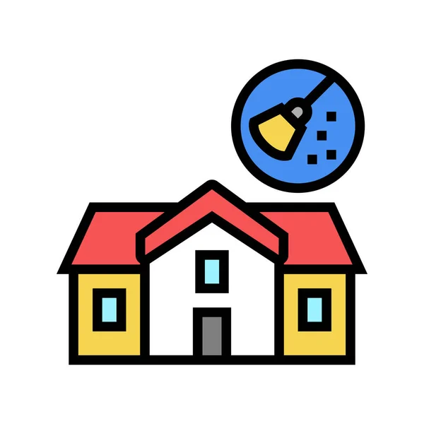 Home organizing color icon vector illustration — Stockvektor