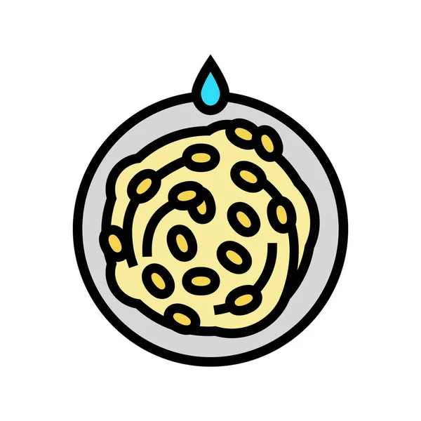 Washing silkworm cocoon color icon vector illustration — Vettoriale Stock