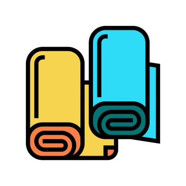 kumaş ipeği renk vektör illüstrasyonu