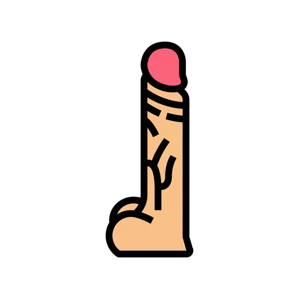 Penis sex toy color icon vector illustration — Stock Vector