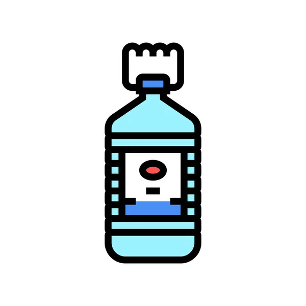 Woda butelka kolor ikona wektor ilustracja — Wektor stockowy