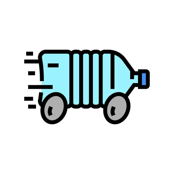 Logo water delivery service color icon vector illustration — стоковый вектор