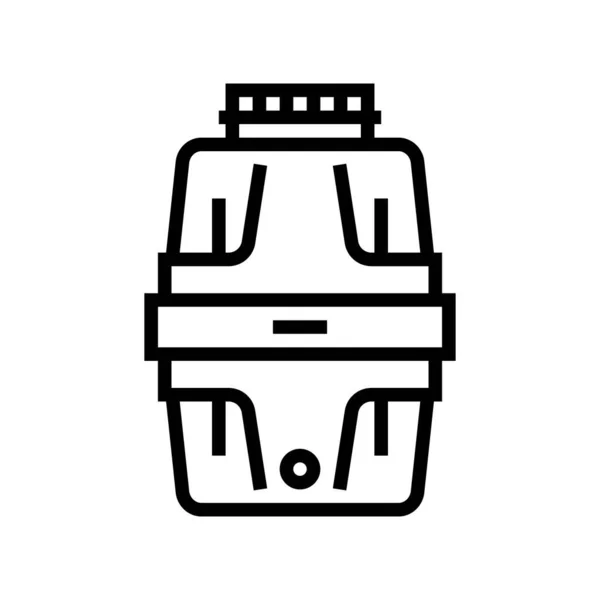 Garbage disposal line icon vector illustration — 图库矢量图片