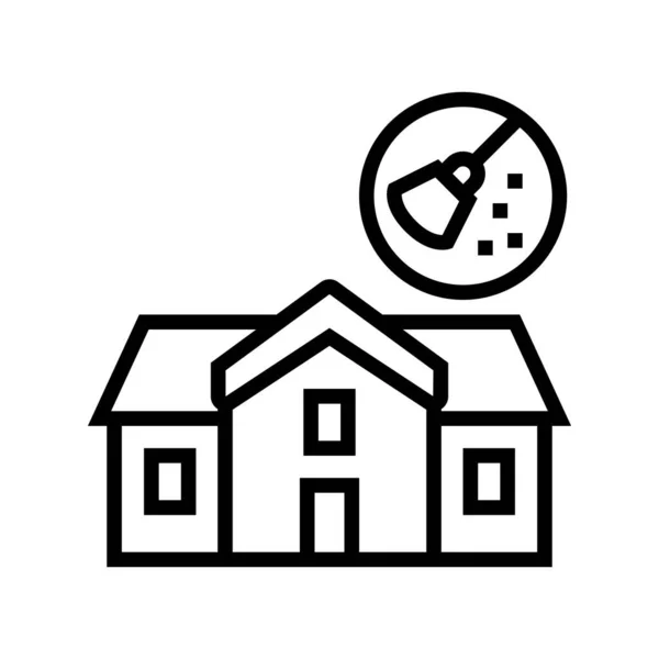 Home organising line icon vector illustration — 스톡 벡터