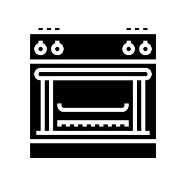 gaz aralığı simgesi vektör illüstrasyonu