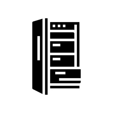 Dondurucu ekipmanları simge vektör illüstrasyonu