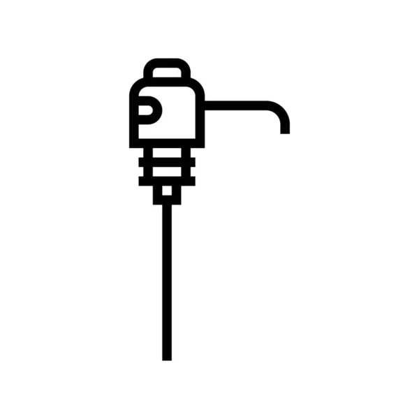 Pump for water line icon vector illustration — Stockvektor
