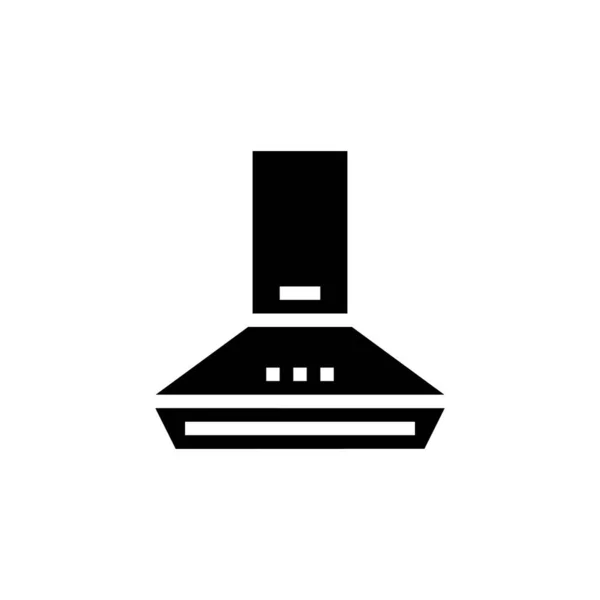 Cooker hood glyph icon vector illustration — Vettoriale Stock