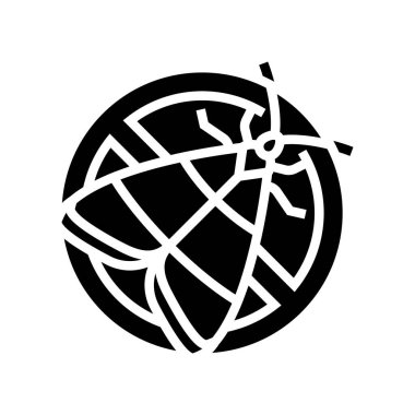 Güve denetimi sembol vektör illüstrasyonu