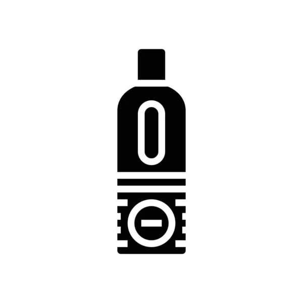Spray bronceado para la ilustración de vectores de icono de glifo botella de cuerpo — Archivo Imágenes Vectoriales