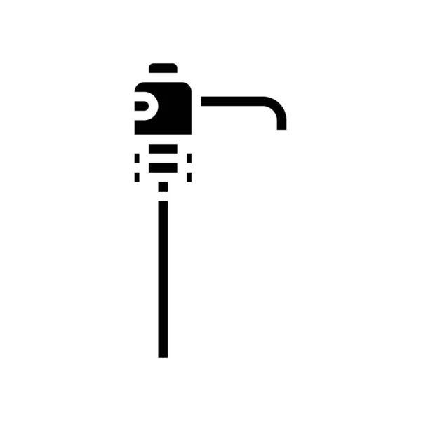 Pomp voor water glyph pictogram vector illustratie — Stockvector